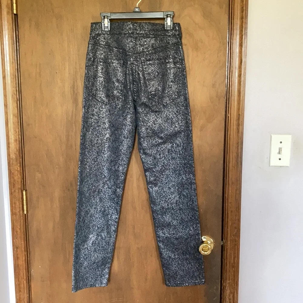Express super high rise slim metallic jean with stretch 00 0 or 6 - Picture 11 of 17
